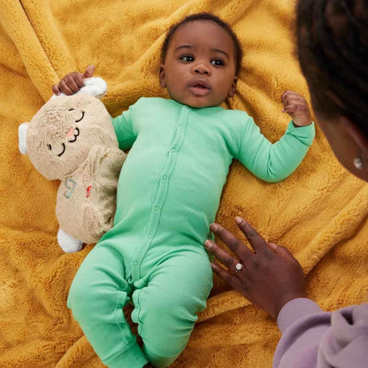 FISHER-PRICE BABY Toy Soothe 'n Snuggle Otter Portable Plush Sound Machine with Music Lights & Breathing Motion for Newborns 0+ Months