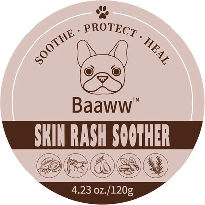 Dog Irritated Skin Relief - Hot Spot Soother Skin Treatment Moisturizer, Anti-Itch & Allergy Dog Lotion, All-Natural Rash Cream for Canines - Soothing Relief for Dry & Itchy Coat - Balm 2 oz
