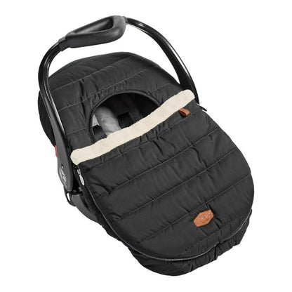 JJ Cole Baby Car Seat Cover, Blanket-Style Baby Stroller & Baby Carrier Cover, Heather Gray
