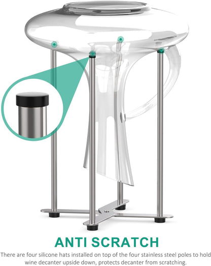 Reusable Bag & Bottle Drying Rack, Baby Bottle Drying Rack, Collapsible Cup Drying Rack for Glass, Mugs -Stainless Steel Countertop Organizer