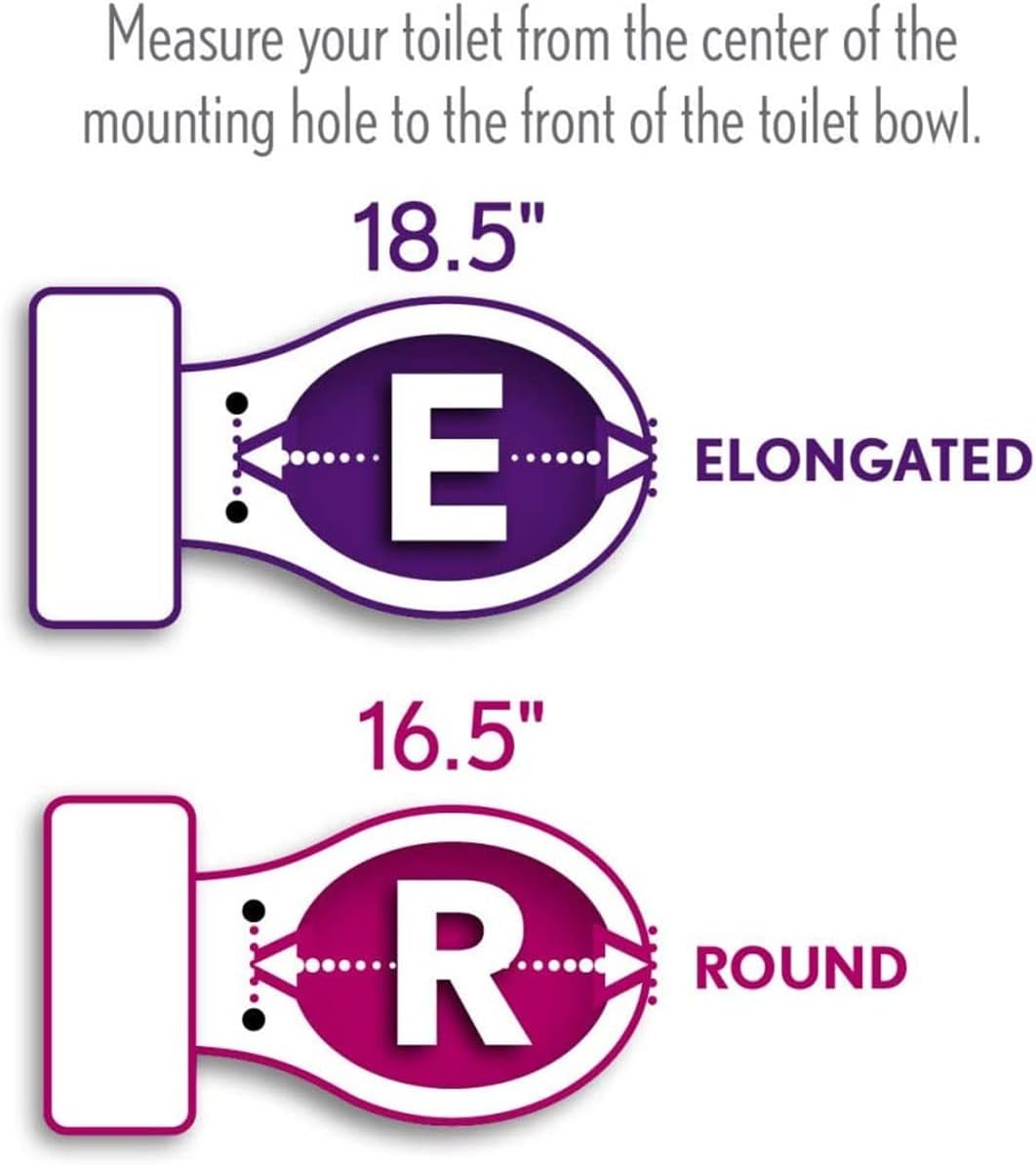 JINGZE Round Toddler Toilet Seat Adult/Child,Built-In Potty Training Seat, Soft Quiet Close Non-Slip Seat, Easy to Install & Clean,Magnetic Kids Seat and Cover,White