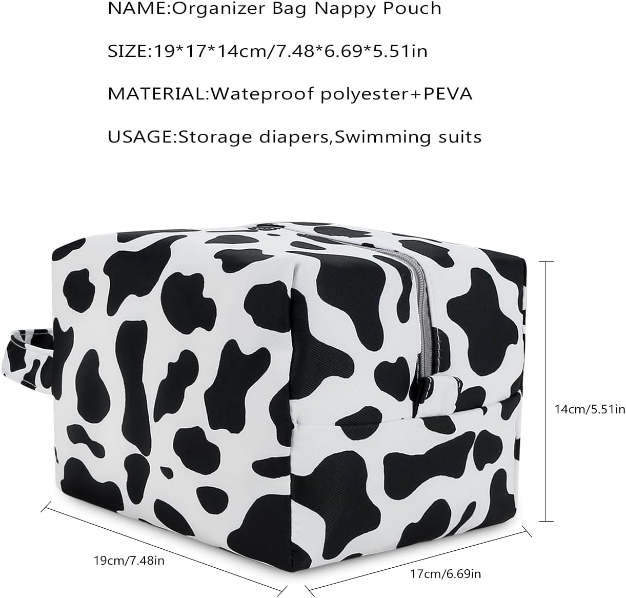 MOMIGO Wet Dry Bags for Baby Cloth Diapers - Waterproof Pod Hanging Diaper Bag Reusable, Washable for Baby Stroller, Diaper Bag, Breast Pump Parts, Travel Bag