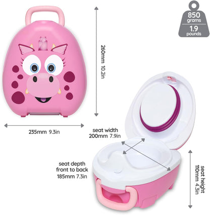 My Carry Potty - Ladybug Travel Potty, Award-Winning Portable Toddler Toilet Seat for Kids to Take Everywhere