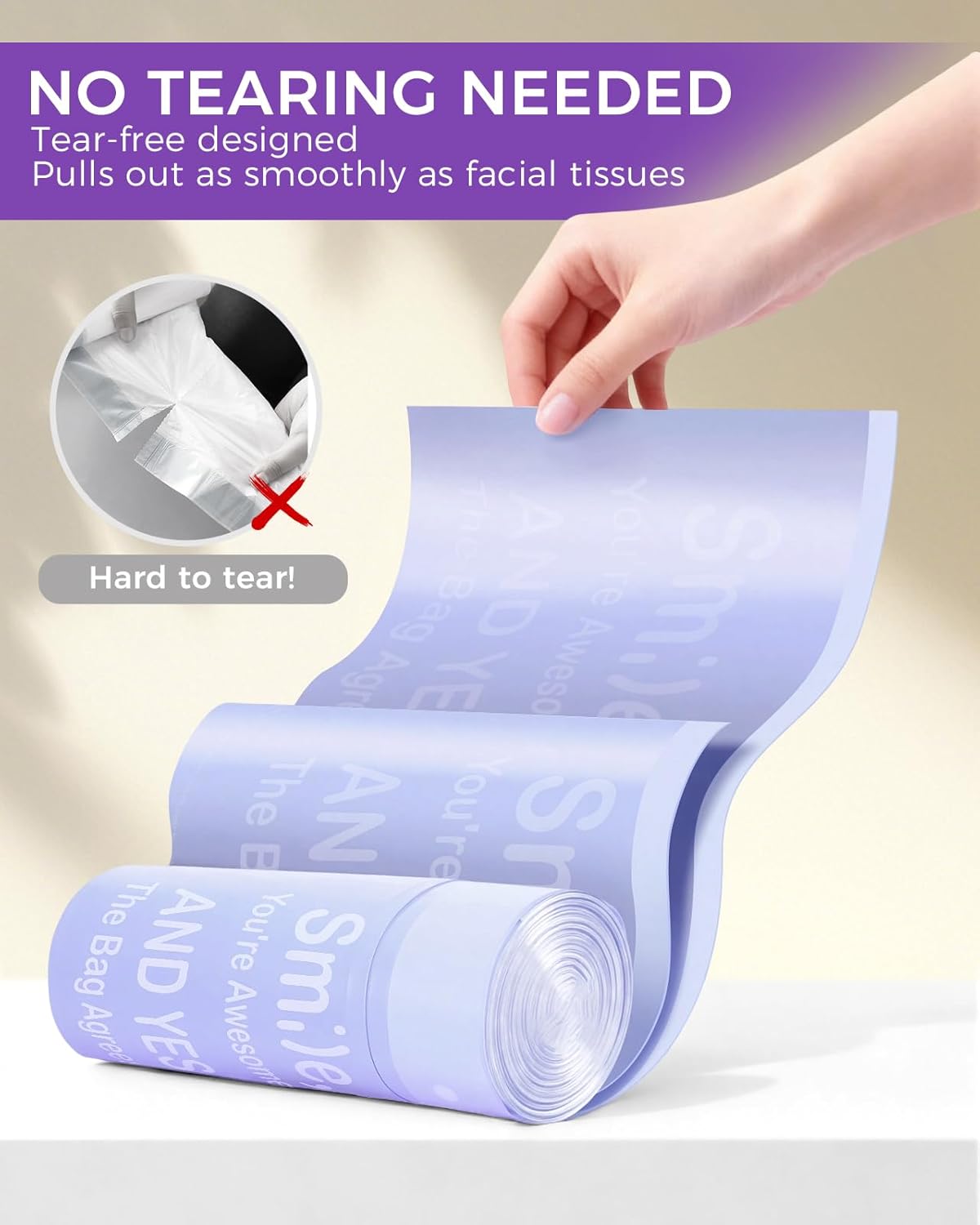 30 Pcs Bedside Commode Liners with Absorbent Pads, Tear-Free Leak-Proof Lavender Scented Commode Liners and Pads, Odor-Free Portable Toilet Liners & Potty Chair Bags for Disposable Adult, Bedpan
