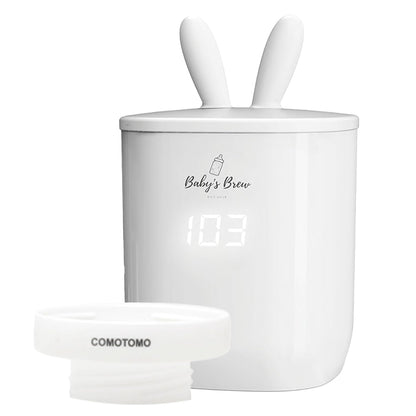 Baby's Brew Portable Bottle Warmer with MAM Adapter – Cordless Baby Bottle Warmer for Breastmilk & Formula, Rechargeable, Leak-Proof, Travel-Friendly Milk Warmer, White