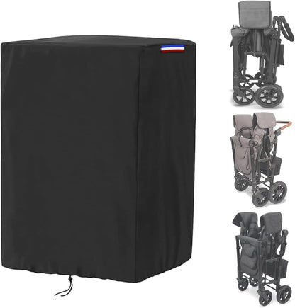 Wagon Cover Compatible with Wonderfold Wagon W4 Original(Cover Only),Waterproof 420D Stroller Wagon Covers for Keenz Wagon Stroller 4 seater-29"L x 28"W x 43"H