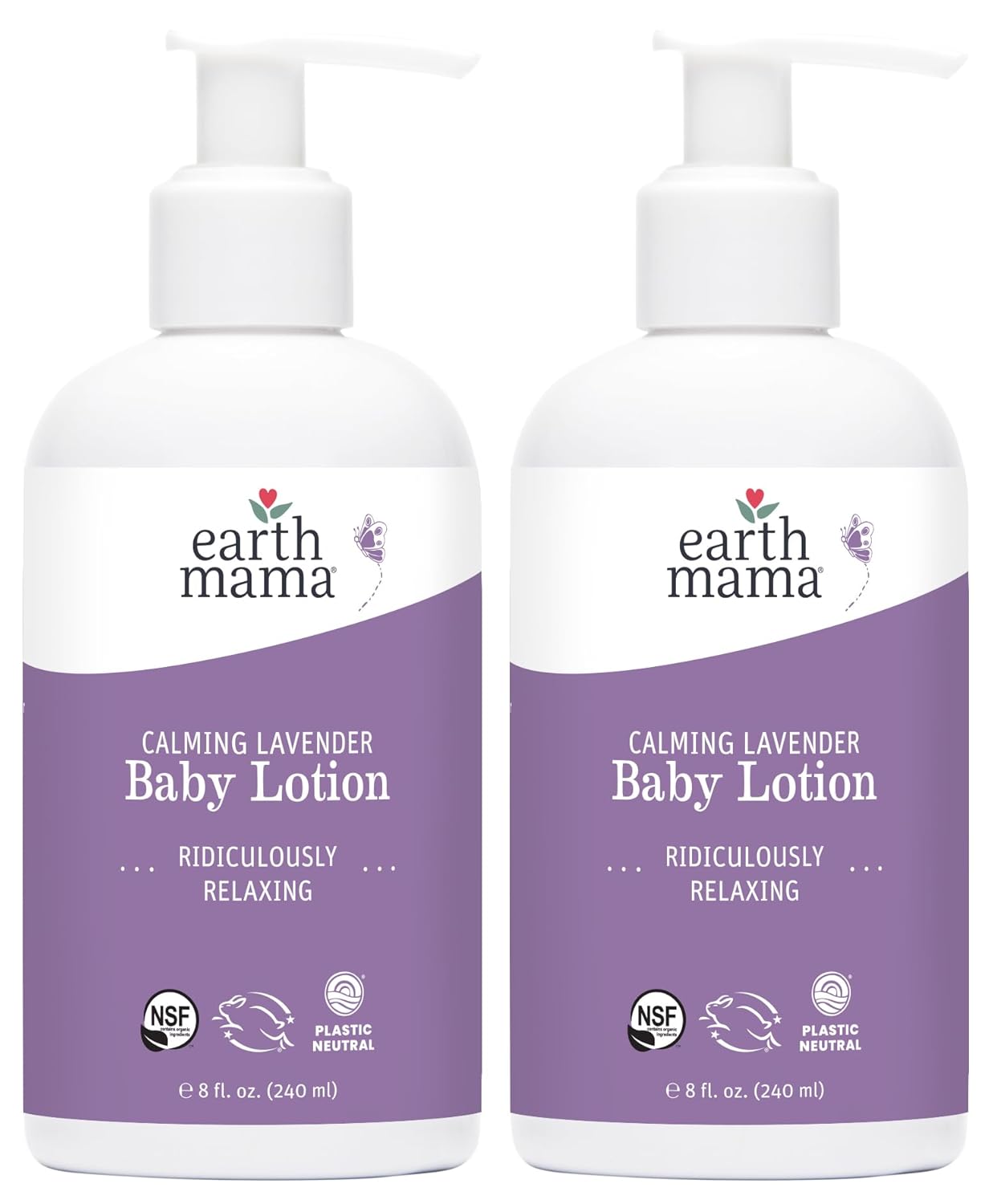 Earth Mama Simply Non-Scents Baby Lotion for Dry Skin - Calendula Cream for Newborn Skin Care - 8 oz - Fragrance Free - Infant Essentials