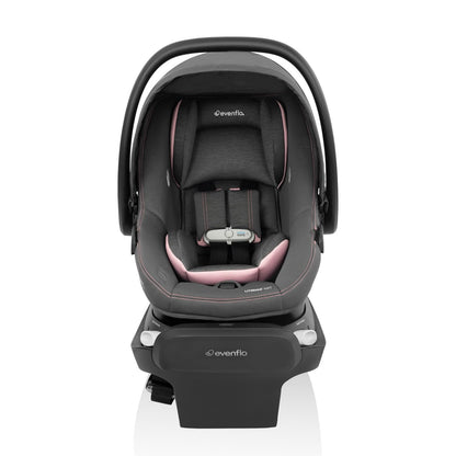 Evenflo Revolve180 LiteMax NXT Rotating Rear-Facing Lightweight Preemie and Infant Car Seat 3-30lbs. with SensorySoothe. Easy Install with Base (Agate Purple)