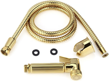 Oumefar Solid Brass Wall Mount Shower Handheld Bidet Spray Diaper Sprayer Kit Toilet Bathroom