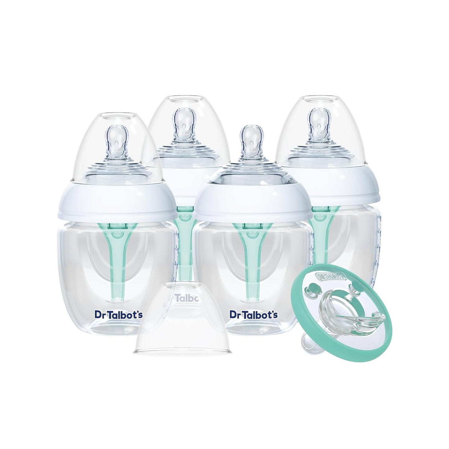 Dr. Talbot's Anti-Colic Bottles - 9 oz (2-Pack) - Baby Bottles for Newborn Babies 0+ Months - Self Sterilizing Newborn Bottles with Slow Flow Soft Flex Nipple and Advanced Venting System