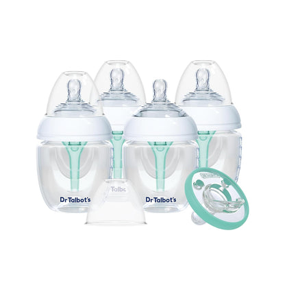 Dr. Talbot's Anti-Colic Bottles - 9 oz (2-Pack) - Baby Bottles for Newborn Babies 0+ Months - Self Sterilizing Newborn Bottles with Slow Flow Soft Flex Nipple and Advanced Venting System