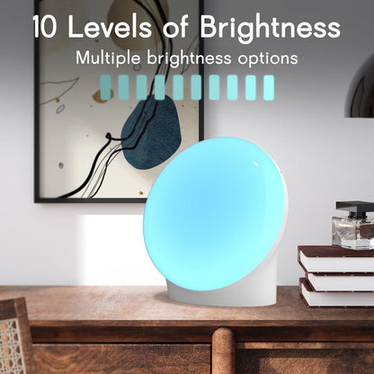 BrownNoise White Noise Machine with 30 Soothing Sounds 12 Colors Night Light and Sound Machine 36 Volume Levels 4 Timers and Memory Function 10 Adjustable Brightness Sleep Machine for Baby Adults Kids