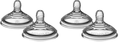 Tommee Tippee Advanced Anti-Colic Baby Bottle Nipples, Breast-Like for A Natural Latch, Soft Silicone, Medium Flow, 3+ Months, Pack of 6