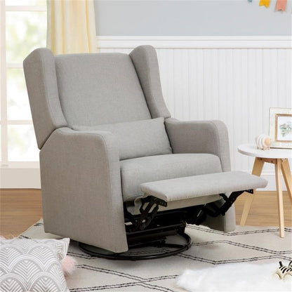 Davinci Carter's Arlo Recliner and Swivel Glider, Water Repellent & Stain Resistant, Greenguard Gold & CertiPUR-US Certified, Performance Forest Green Linen