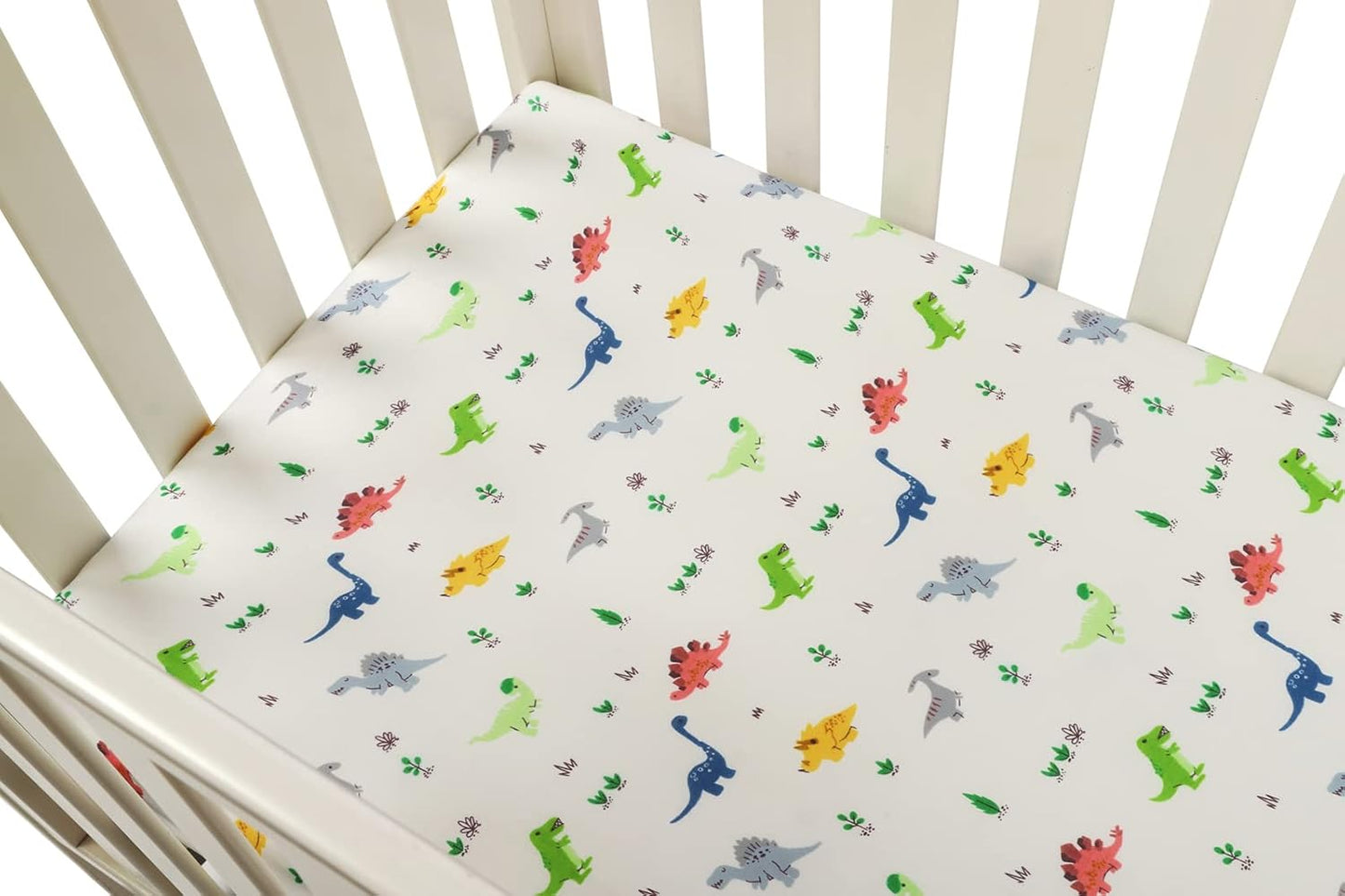 Onacosht Pack and Play Sheets 3 Pack for Baby Boy, Stretchy Jersey Knitted Portable Mini Crib Sheets Playard Mattress Cover, Woodland Animal Elephant Fox Lion Bear Giraffe Zebra Printing
