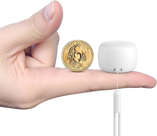 Portable Sound Machine for Baby Adults,Travel Sound Machine,Mini White Noise Machine,16 Non-looping Sounds &Timer, Memory Function,Sleep Sound Machines Perfect for Privacy Hotel Gift (Tiny)