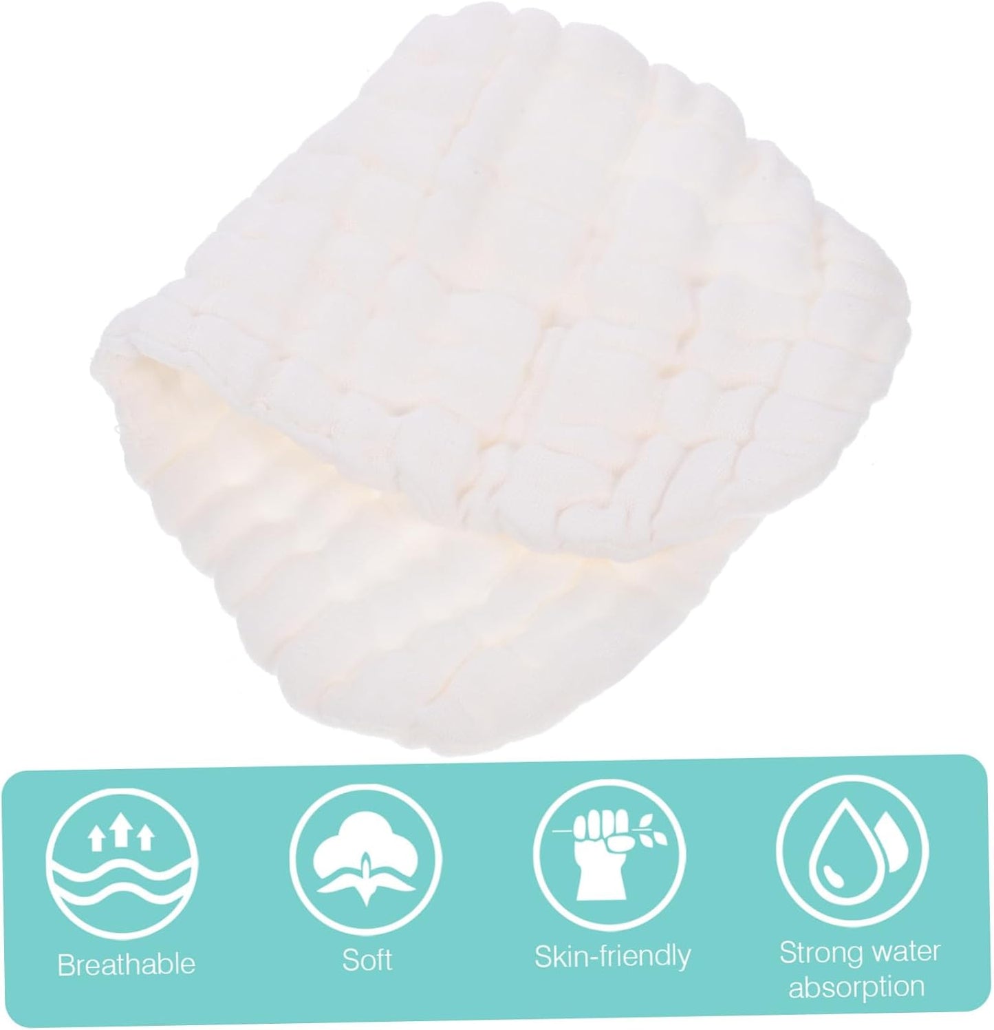 Abaodam 10pcs Newborn Cloth Diapers Liners Soft Absorbent Washable Inserts for Peanut-Shaped Design for Leak Prevention Breathable Cotton Material