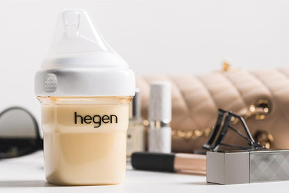 hegen Baby Bottles - Anti Colic Baby Bottles Wide Neck - Breastfeeding System 5 oz with Slow Flow Teats (2 Pack)