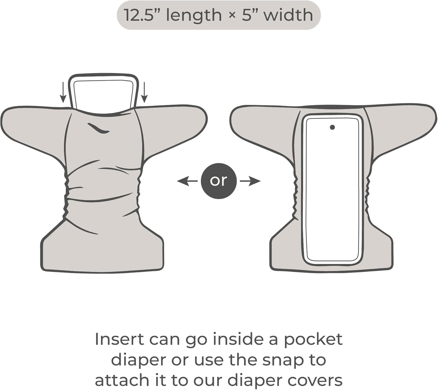 Diaper Liners for Cloth Diapers, 100 Disposable Sheets Per Roll, Made of Soft Material, by Nora's Nursery