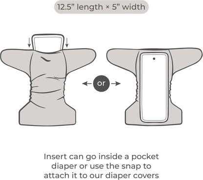 Diaper Liners for Cloth Diapers, 100 Disposable Sheets Per Roll, Made of Soft Material, by Nora's Nursery