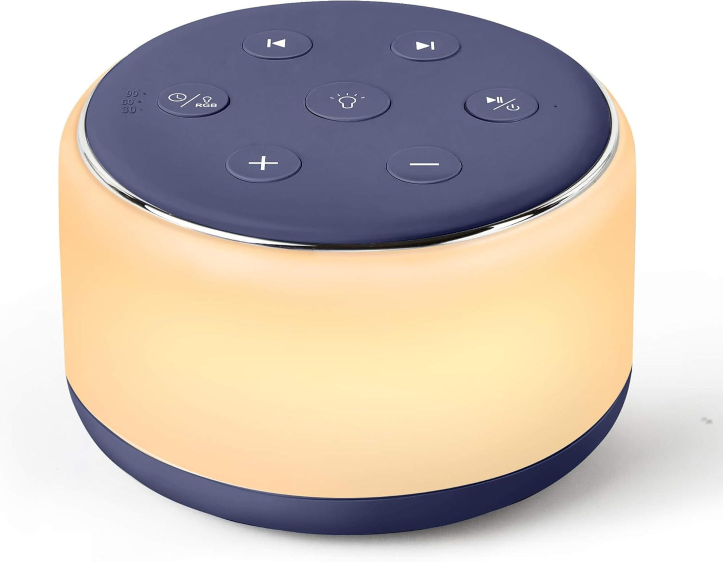 FamiSym White Noise Sound Machine Baby for Sleeping with Night Light – 34 Soothing Sounds, Rechargeable White Noise Machine for Kids Adults, Portable Lullaby Sleep Machine Baby Soother Home Travel