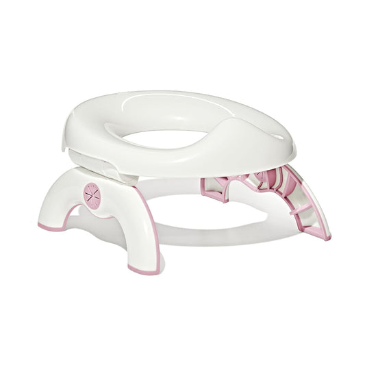 OXO Tot 2-in-1 Go Potty with Travel Bag | for Potty Emergencies at Home or on the go | Portable Toilet Training | Opens Quickly for Emergencies | for standalone use or on Grown-up Toilets