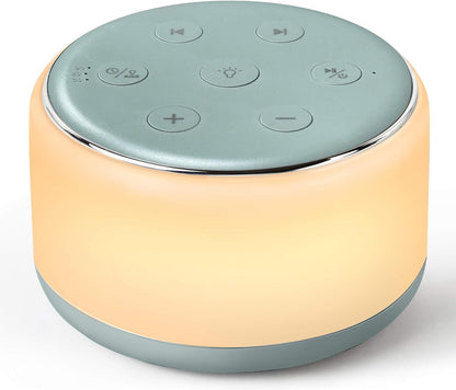 FamiSym White Noise Sound Machine Baby for Sleeping with Night Light – 34 Soothing Sounds, Rechargeable White Noise Machine for Kids Adults, Portable Lullaby Sleep Machine Baby Soother Home Travel