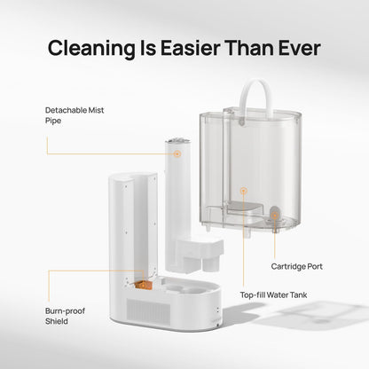 DREO 6L Humidifiers for Bedroom, Smart Warm & Cool Mist for Large Room, 60Hr Quiet Runtime for Baby, Plant, Humidity Sensor, Indicator Light, 12H Timer, Google/Alexa, HM713S