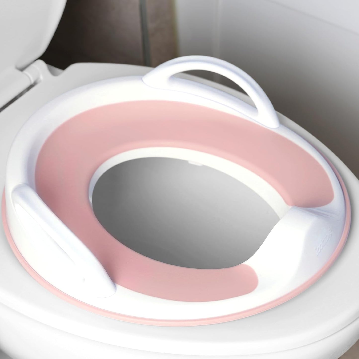Jool Baby Potty Training Seat for Boys and Girls With Handles, Fits Round & Oval Toilets, Non-Slip with Splash Guard, Includes Free Storage Hook (Aqua)