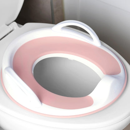 Jool Baby Potty Training Seat for Boys and Girls With Handles, Fits Round & Oval Toilets, Non-Slip with Splash Guard, Includes Free Storage Hook (Aqua)
