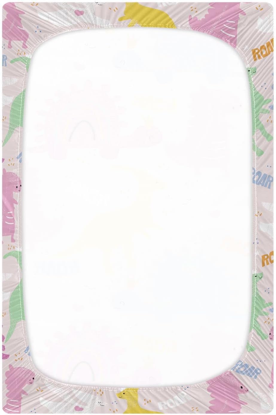 Fitted Crib Sheets Turtle Sea Horse Stretchy Portable Playard Sheets for Baby Toddler, Breathable Soft Mini Crib Mattress 39 x 27 in for Boys and Girls