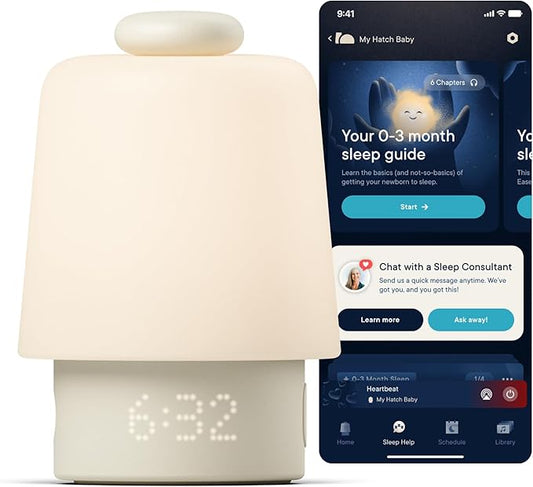 Hatch Baby Sound Machine, Night Light (Putty) | Sleep Support | Registry Essential, Routine Builder, Time-to-Rise Alarm Clock, White Noise, Nursery Stories, Toddler Kids (Wi-Fi)
