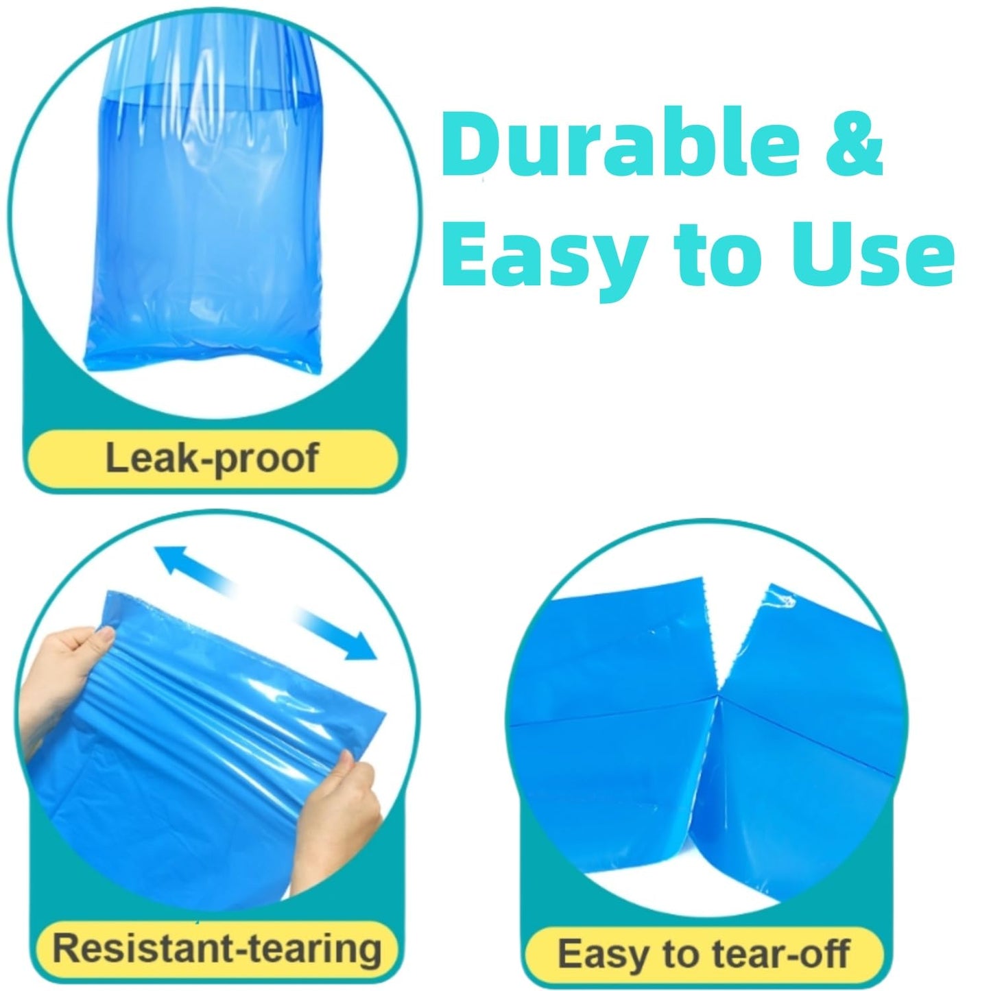 Diaper Easy Roll Refill Bags, Diaper Pail Refills, Holds Up to 7000 Newborn Diapers, Superior Odor Control, Compatible with Genie Easy Roll, 5 Packs Signature & Platinum Pails