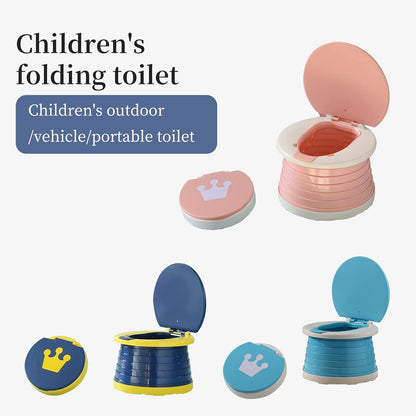 Travel Potty for Toddler, Portable and Foldable Toilet, Apply to Seat Emergency Toilet for Car, Camping, Outdoor, Indoor (green, small)