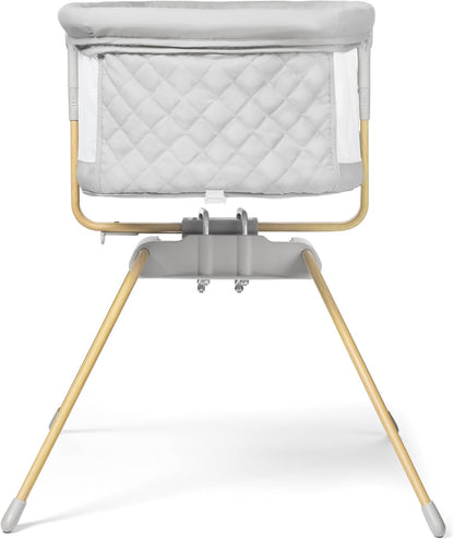 Baby Bassinet with Rocking/Gliding, Portable Bedside Sleeper for Baby with Foam Mattress, Baby Bedside Crib for Newborns and Infants with Carrybag