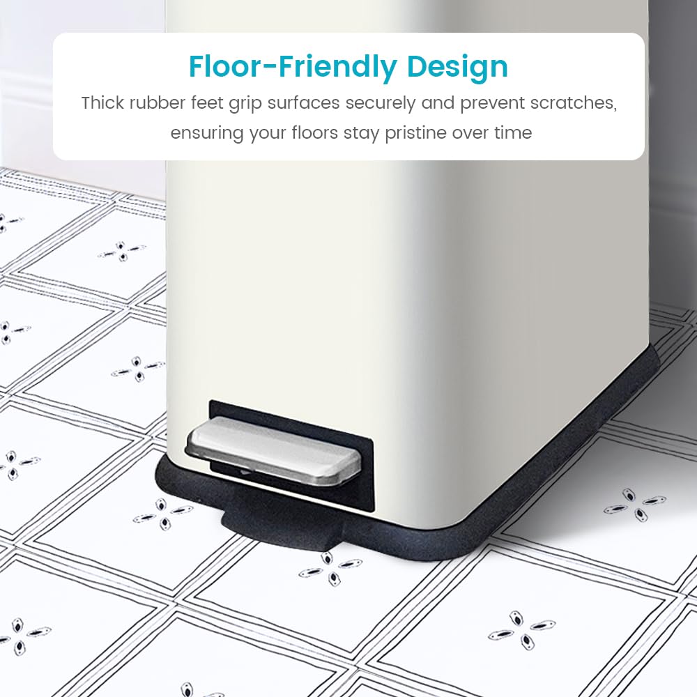 Diaper Pail, Airtight Odor Control Baby Diaper Bin with Childproof Lock, Stainless Steel Garbage Pail with lid, 15 Liter/ 4 Gallon Compact Nursery Trash Can with Removal Inner Liner, Blue