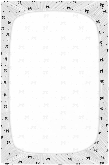 Fall Cute Mushroom Leaves Fitted Crib Sheets Stretchy Portable Playard Sheets for Baby Toddler, Breathable Soft Mini Crib Mattress 52 x 28 in for Boys and Girls