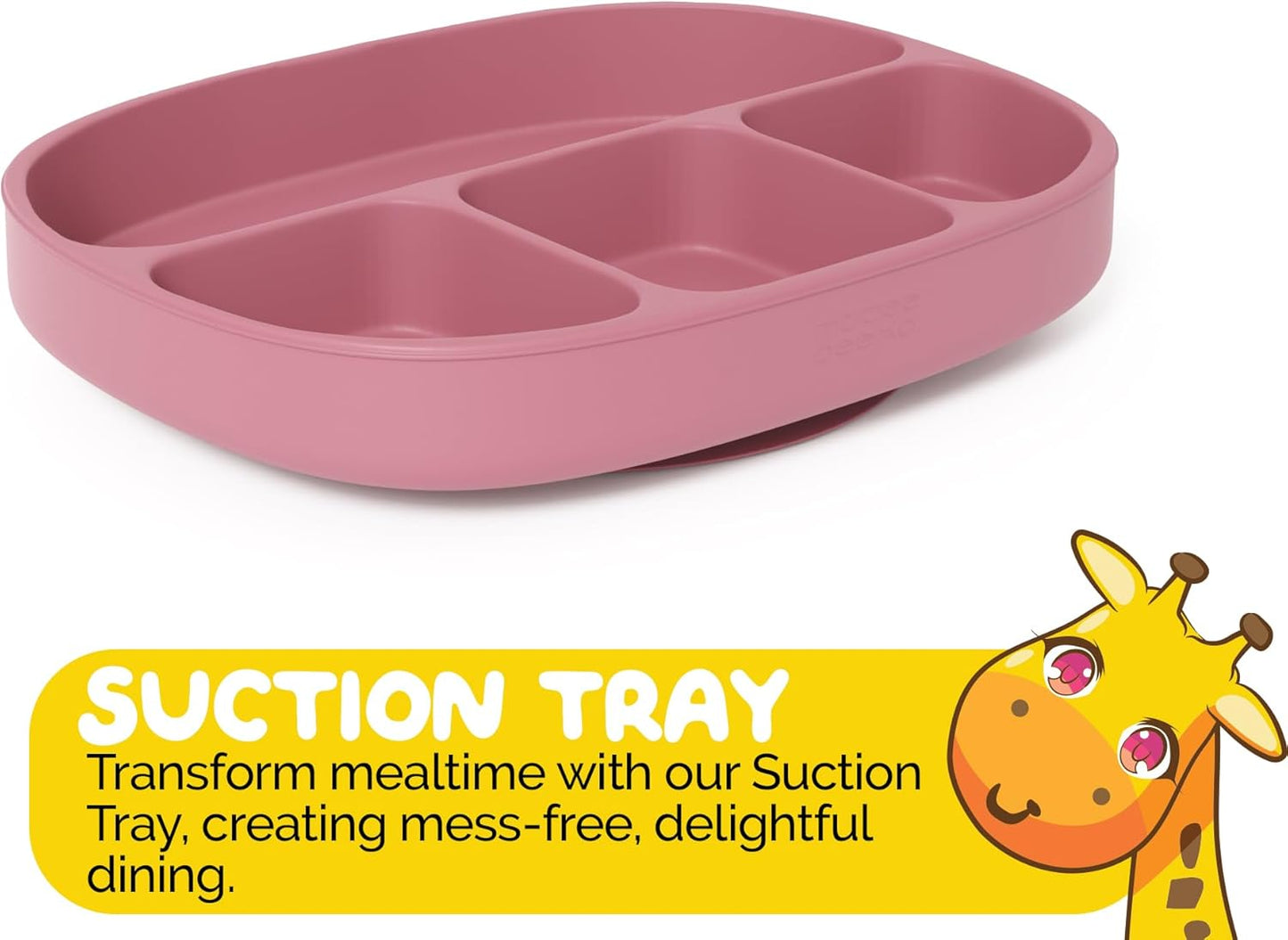 Toddler Necessities Baby Feeding Essentials Set for Baby in Green Color with Baby plates with Suction and Silicone Utensil Set - (3 Pieces)