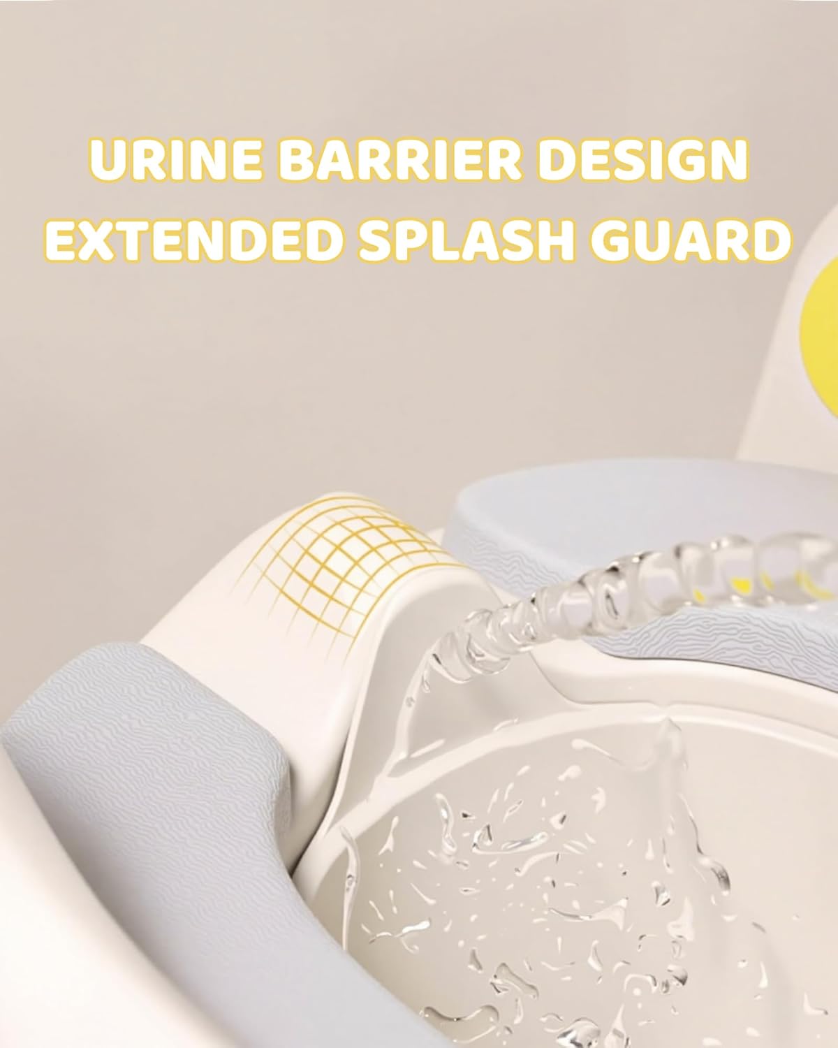 3-in-1 Potty Training Seat & Training Toilet & Potty Chair, Height AdjustableToddler Toilet Seat for Kids, Foldable Potty Training Toilet with Splash Guard & Anti-Slip Steps (Gray)