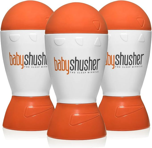 Baby Shusher Portable Sound Machine - White Noise Sound Machine, Baby Soother for Sleeping, Newborn Essentials for Crib, Battery Operated Hush, Travel Friendly - 3 Count