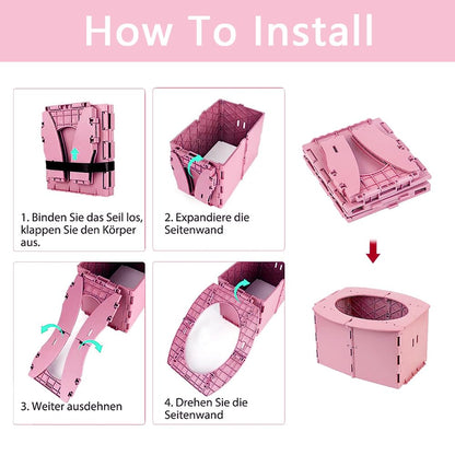 Portable Potty for Toddler,Travel Potty for Kids，Travel Potty for Car，Apply toCamping, Tourism, Outdoor, Indoor