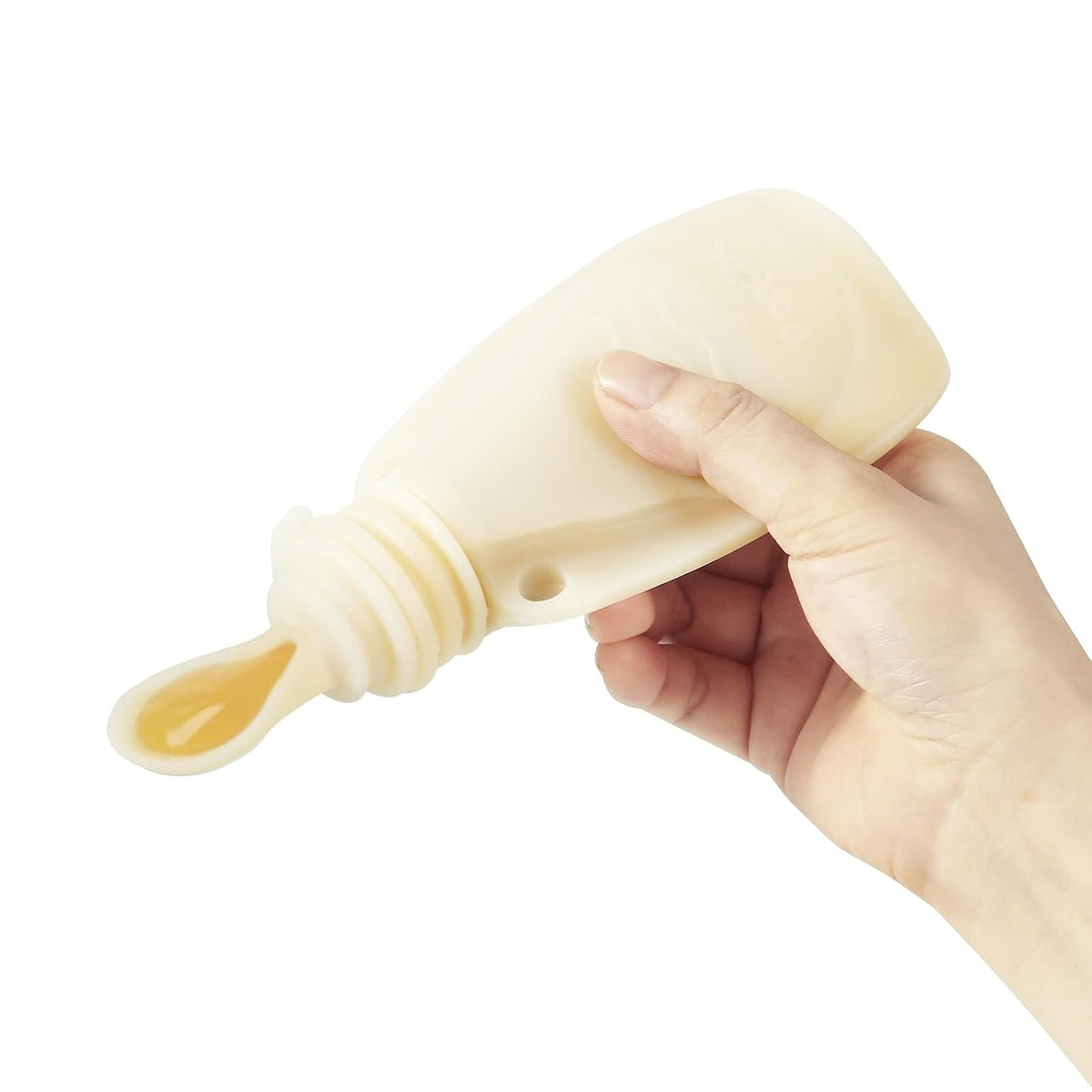 3 Pack Silicone Baby Food Pouches, Reusable Squeeze Pouches for Toddler with 3 Silicone Puree Feeder Spoon, BPA-Free Silicone Refillable Infant Food Storage, 5 oz (Light Tan&Walnut&Grey)