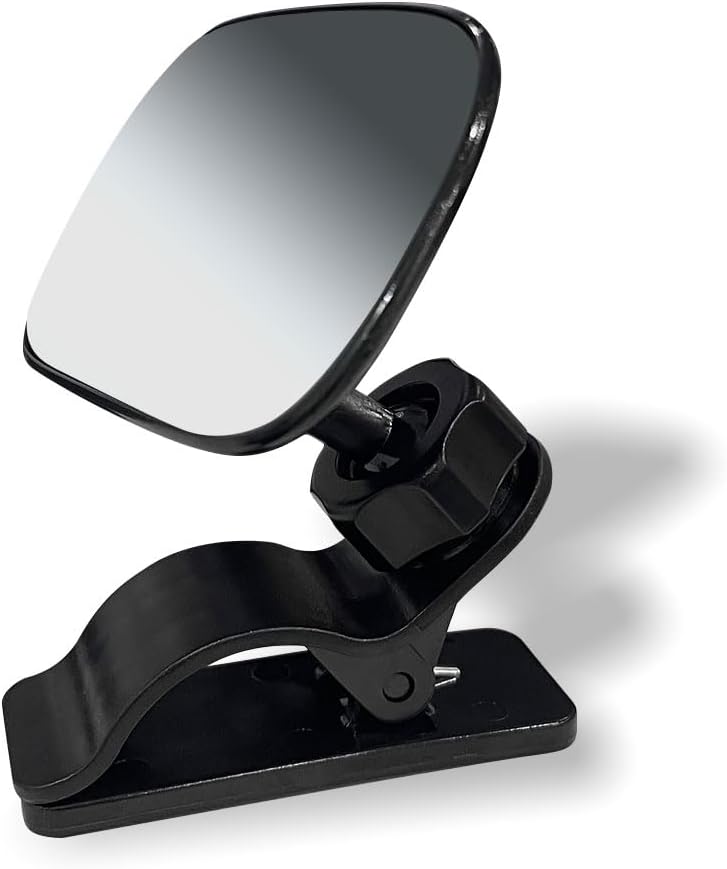 Car Mirror for Baby, Adjustable Back Seat Baby Mirror, Facing Toddler Rearview Mirror, Wide Angle Convex Mirror, Clip-on, for Viewing Rear Passengers