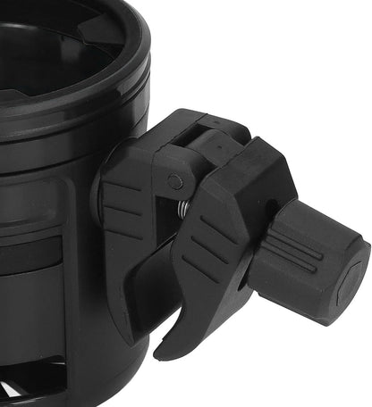 2 in 1 Stroller Cup and Phone Holder, 360 Degree Rotatable Double Bottle Drink Holder Scooter Handlebar (Green)