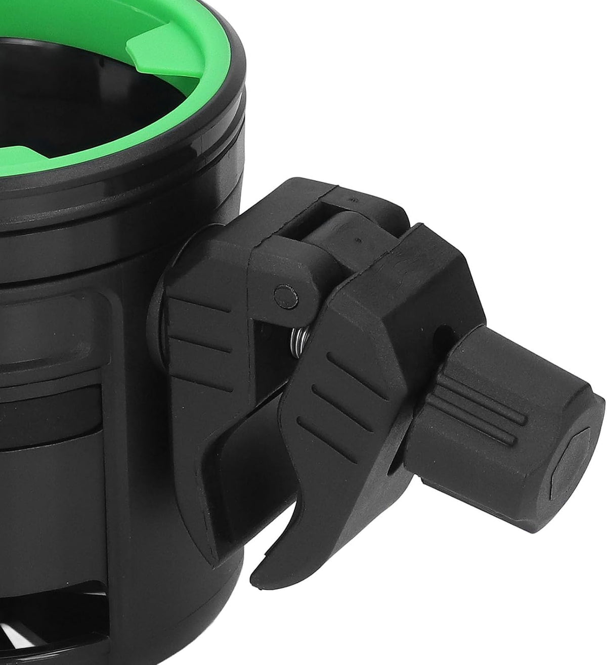 2 in 1 Stroller Cup and Phone Holder, 360 Degree Rotatable Double Bottle Drink Holder Scooter Handlebar (Green)