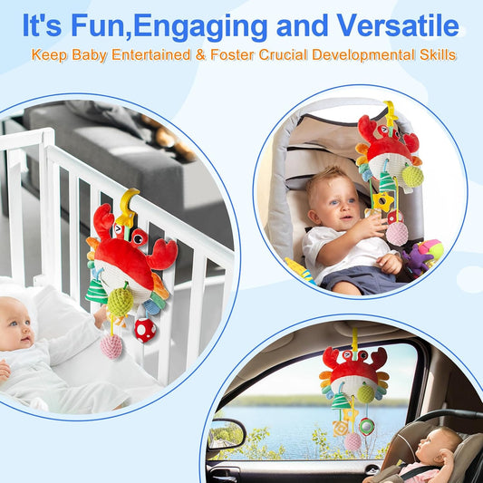 Car Seat Toy, Stroller Toy with a Convenient Clip