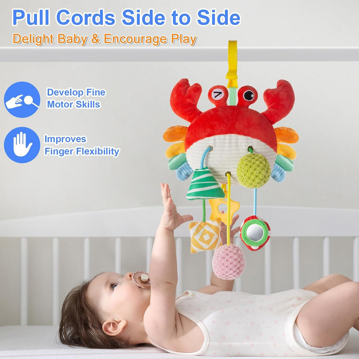 Car Seat Toy, Stroller Toy with a Convenient Clip