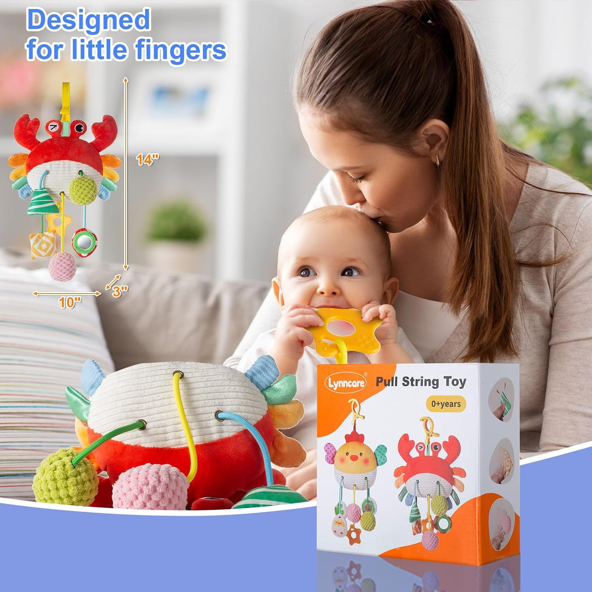 Car Seat Toy, Stroller Toy with a Convenient Clip