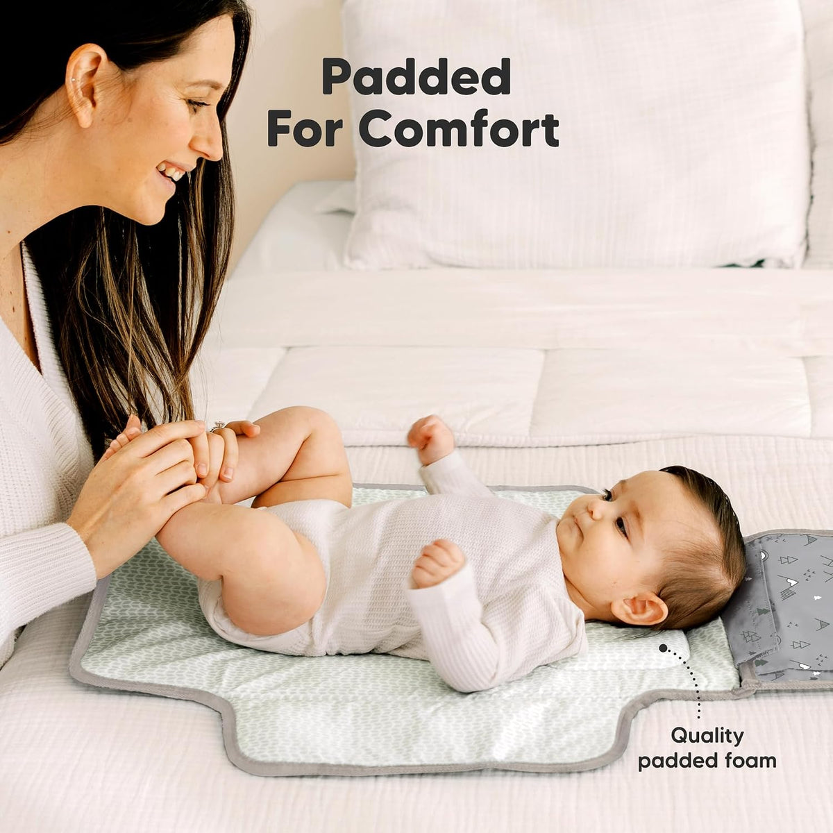 Portable Diaper Changing Pad and Car Seat Cover for Babies - Waterproof Foldable Baby Changing Mat - Baby Car Seat Canopy for Spring, Autumn, Winter