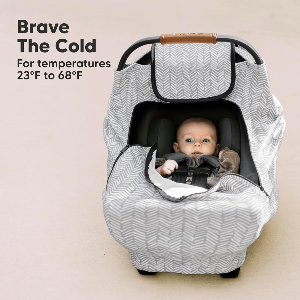Portable Diaper Changing Pad and Car Seat Cover for Babies - Waterproof Foldable Baby Changing Mat - Baby Car Seat Canopy for Spring, Autumn, Winter